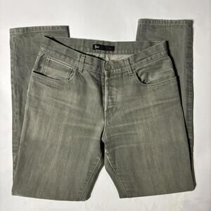 green denim cotton jeans by 3x1 nyc